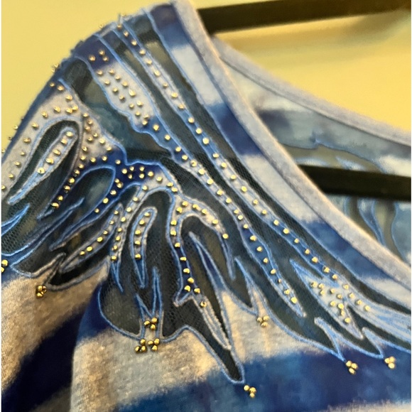 Miss Me sequin Angel wing top size Medium - Picture 5 of 11